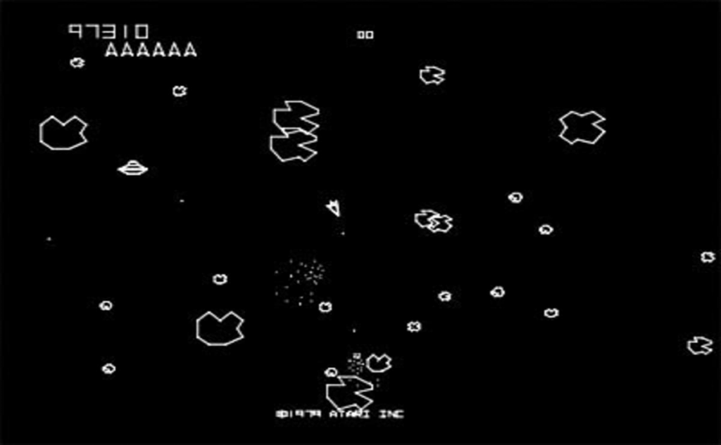 asteroids juego arcade dificil