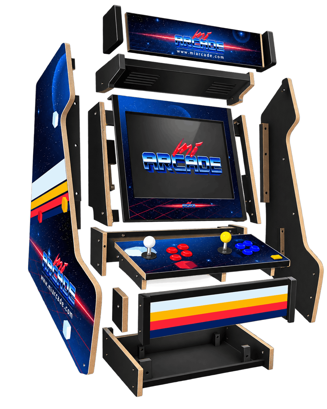 Mueble Arcade Bartop 70 bartop piezas miarcade