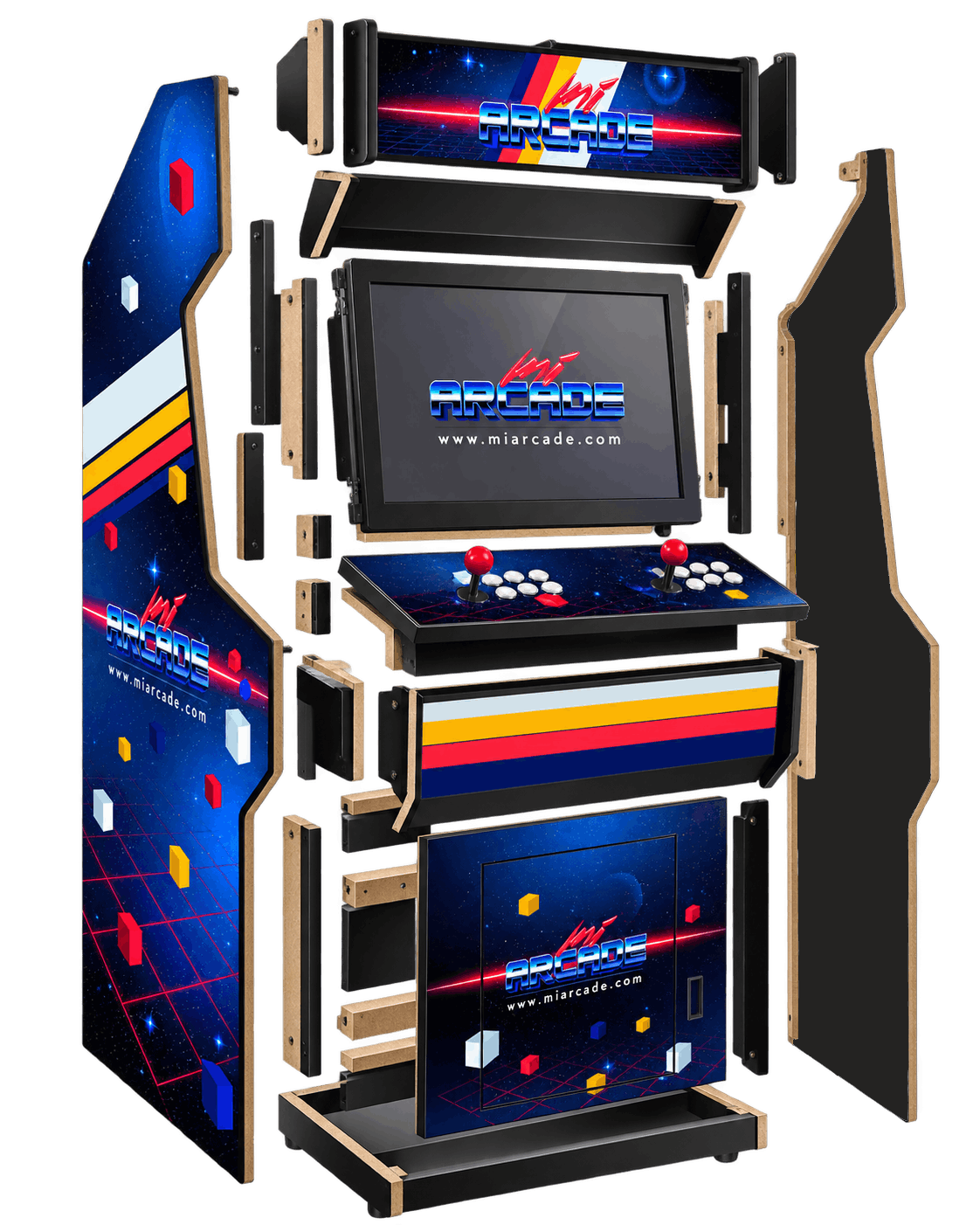 piezas upright miarcade